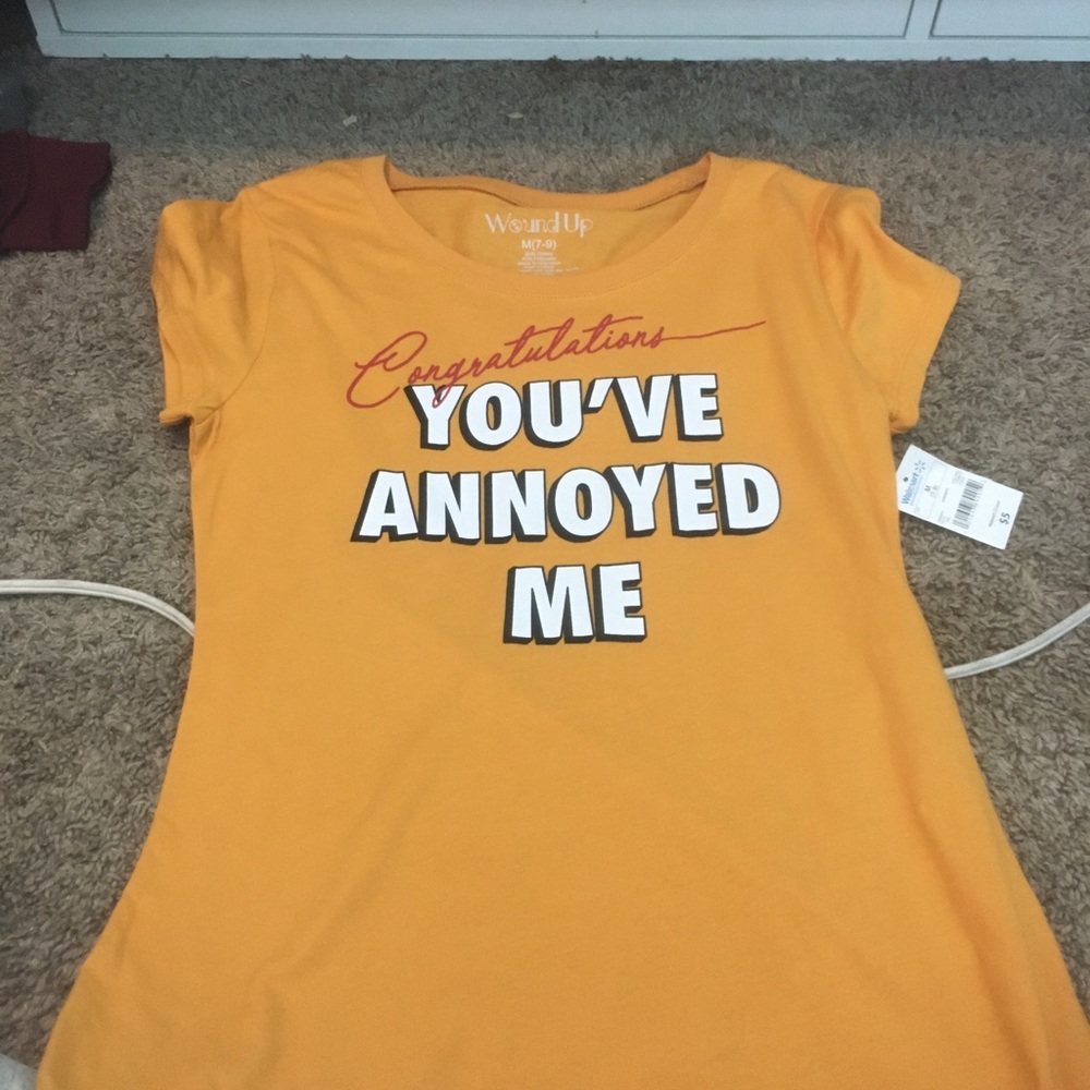 Mustard yellow t-shirt